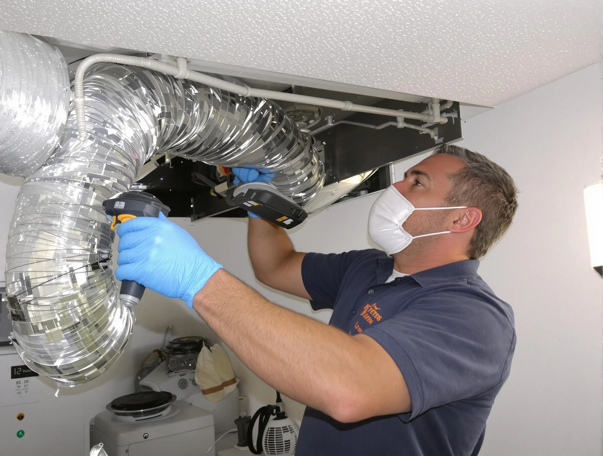 Easton Dryer Vent Cleaning professional performing thorough residential dryer vent cleaning in Easton