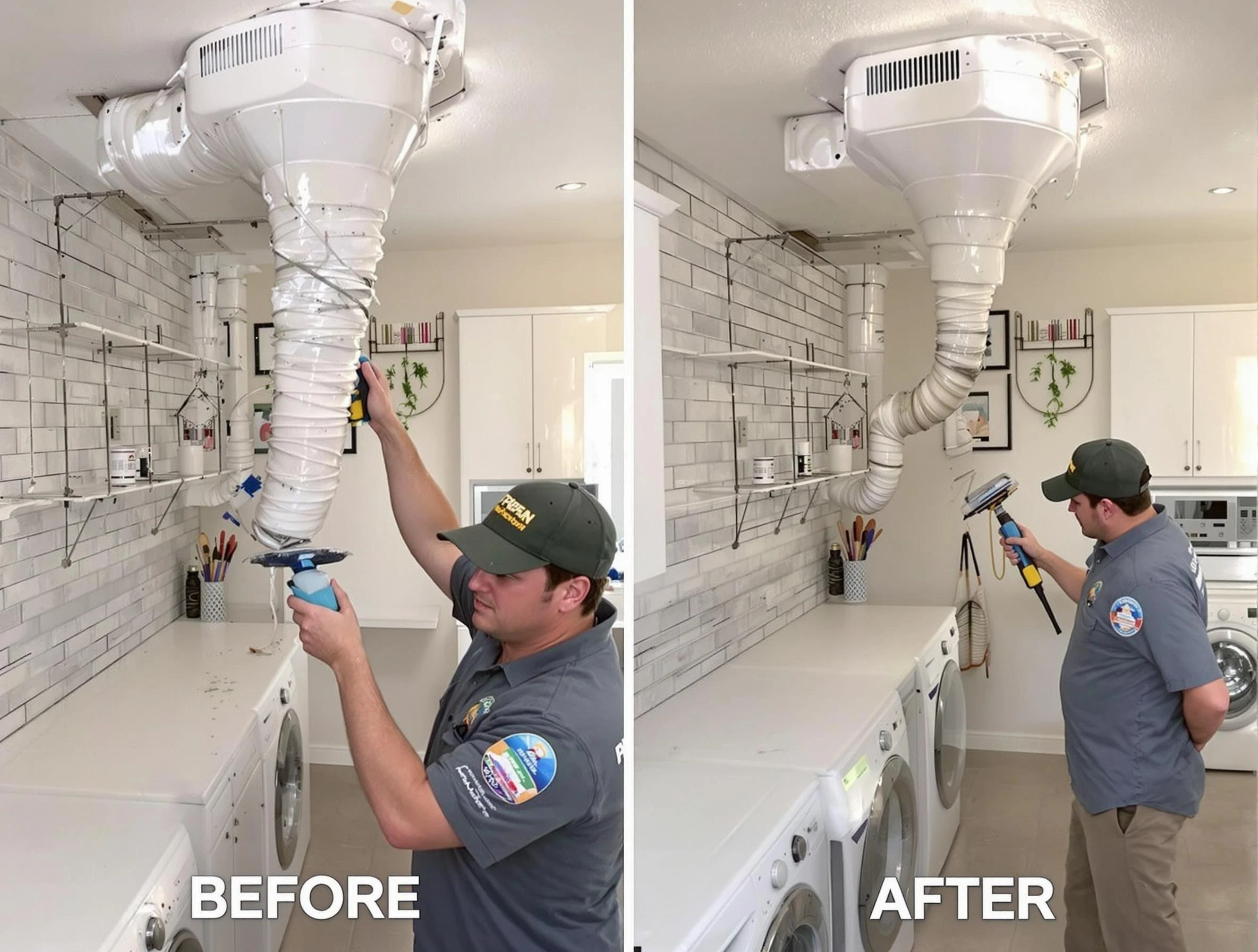 Professional dryer exhaust vent cleaning by Easton Dryer Vent Cleaning in Easton